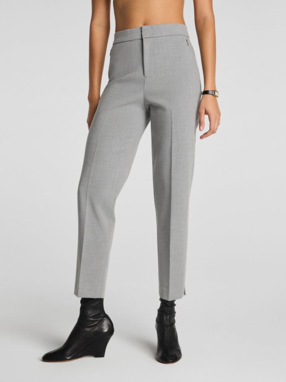 SPANX WellSuited 360 Slim Straight Pant in Heather Grey Size Medium NWT